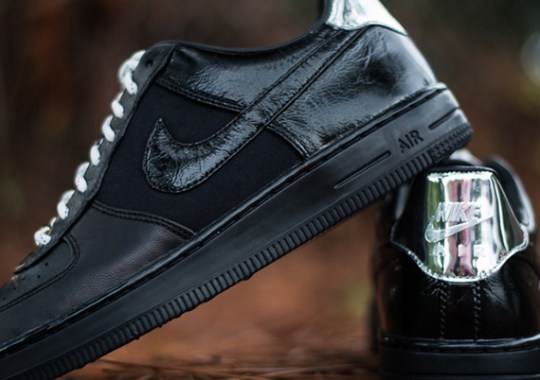Nike Air Force 1 Downtown – Black – Metallic Silver | Available
