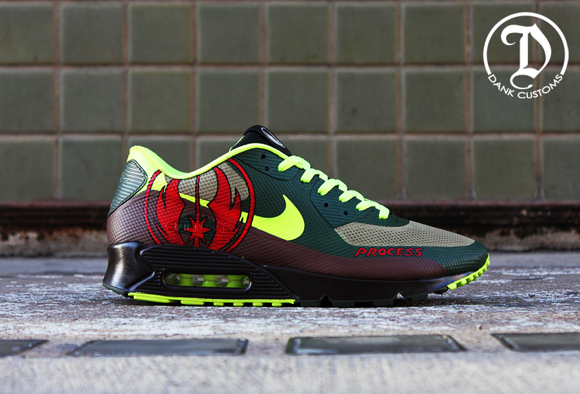 Nike Air Max 90 Hyperfuse Jedi Dank Customs 03