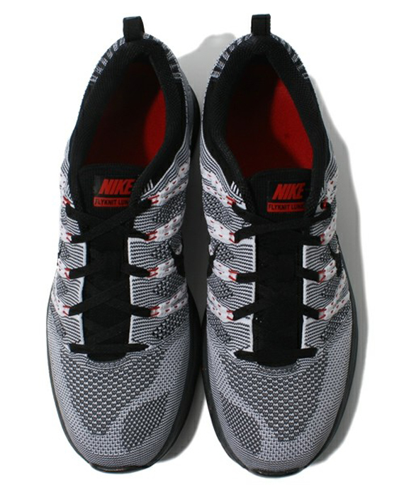 Nike Flyknit Lunar 1 Black Grey Red 4