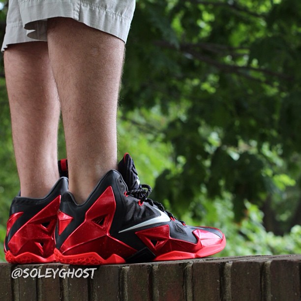 Nike Lebron 11 Heat On Feet 02