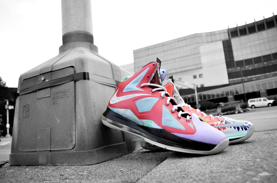 Nike gold Lebron X What The Lebron Dmc Customs 05