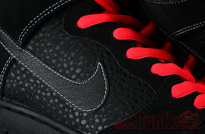 Nike Sb Dunk High Black Safari Atomic Red 5