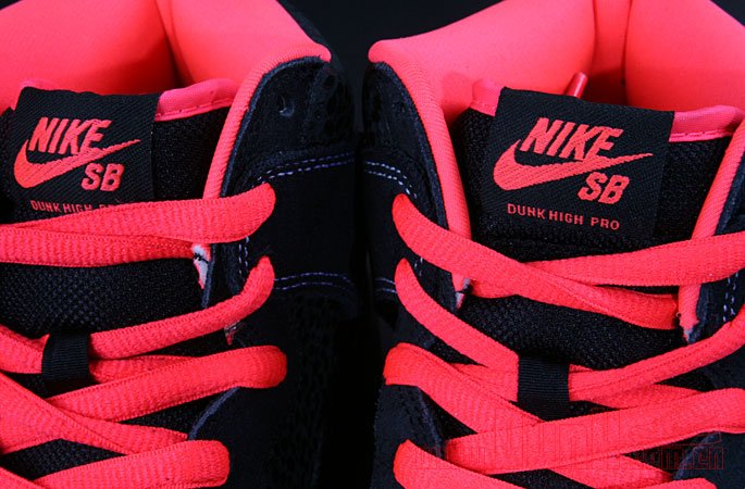 Nike Sb Dunk High Black Safari Atomic Red 6
