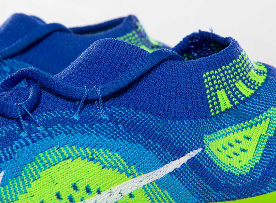 Nike Wmns Free Flyknit Royal Blue Hero Green 5