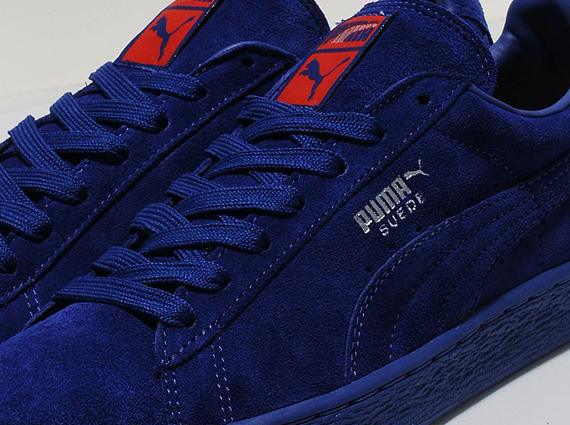 blue and red pumas