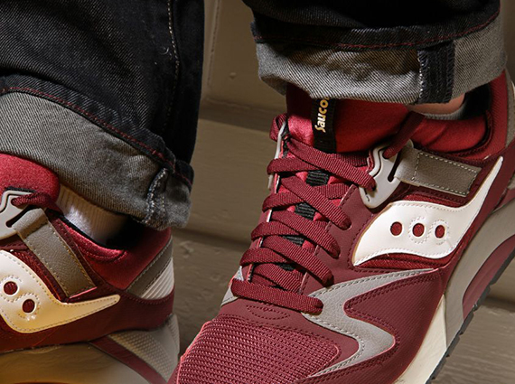 Saucony Grid 9000 – Burgundy – Grey