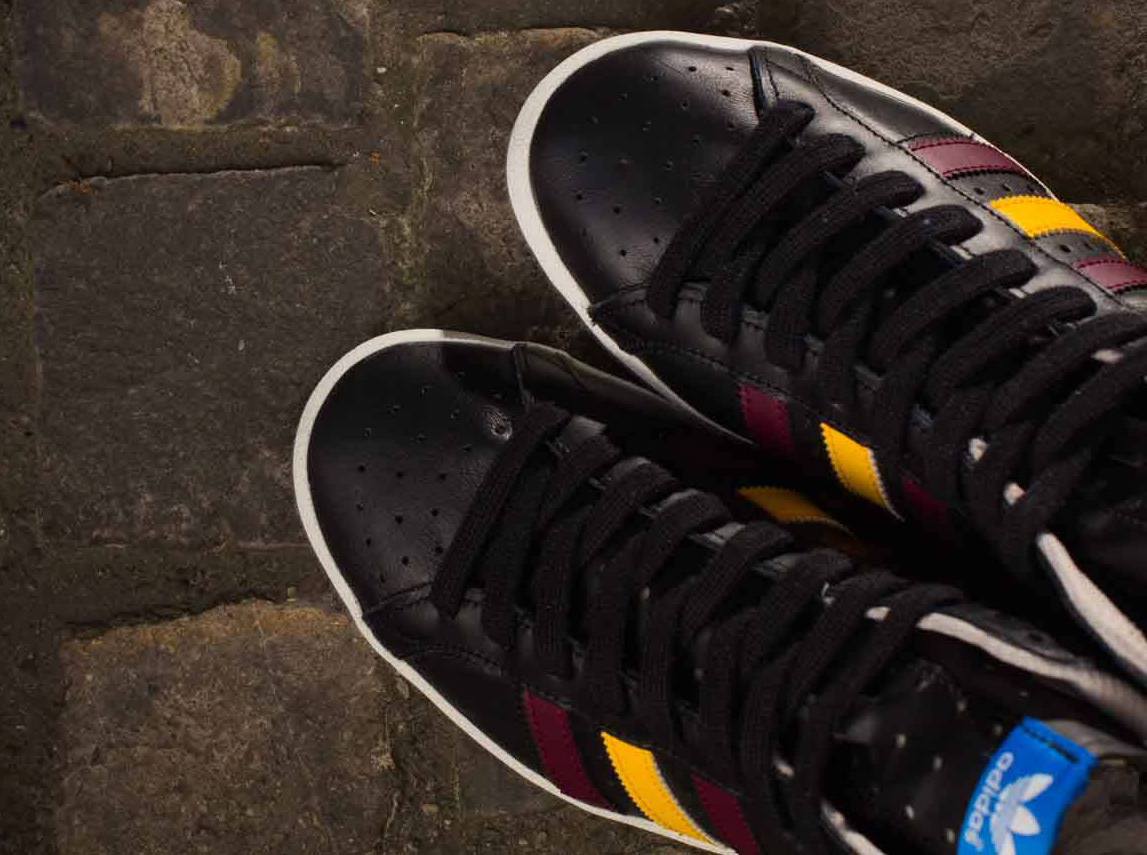 Adidas Basket Profi Black Maroon Yellow 1