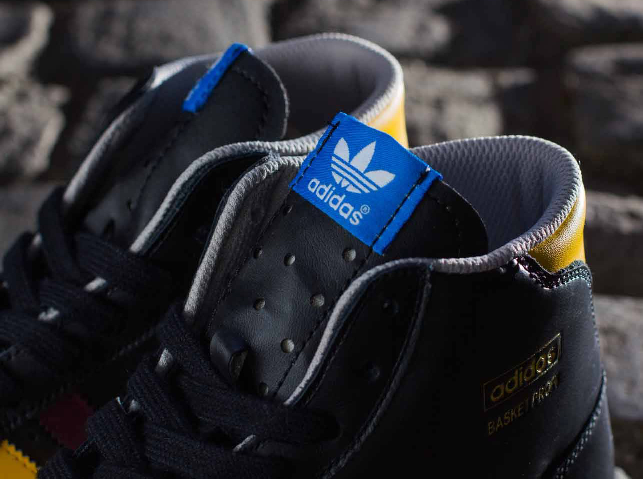 Adidas Basket Profi Black Maroon Yellow 2