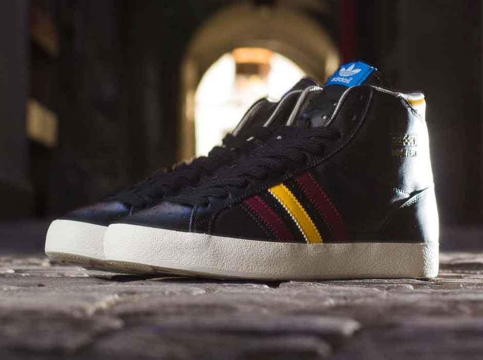 Adidas Basket Profi Black Maroon Yellow 3