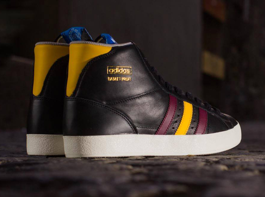 Adidas Basket Profi Black Maroon Yellow 4