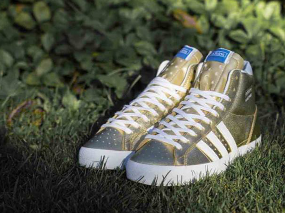 Adidas Basket Profi Hi Gold White 3