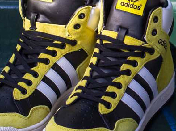 adidas Originals Pro Conference Hi – Black – Vive Yellow – Running White