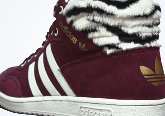 burgundy high top adidas