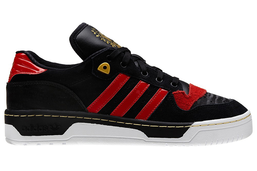 Adidas Rivarly Lo Black Scarlet 2