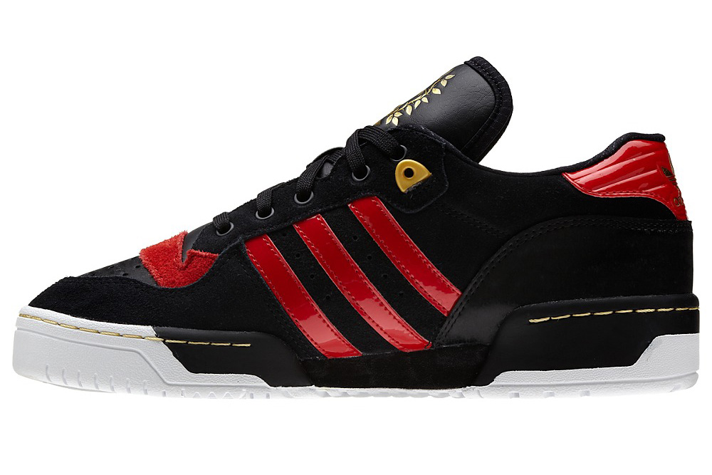 Adidas Rivarly Lo Black Scarlet 4