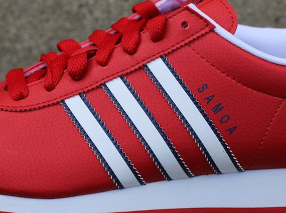 adidas Samoa - Red - White Blue SneakerNews.com