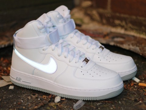 Nike Air Force 1 High - White - Reflective Silver - SneakerNews.com