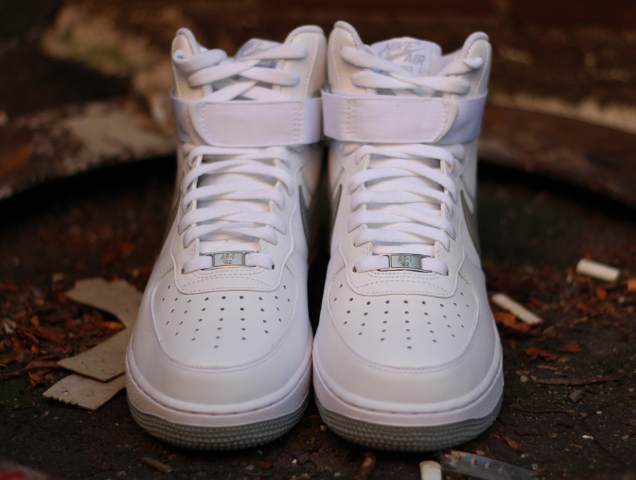 reflective air force 1 high top