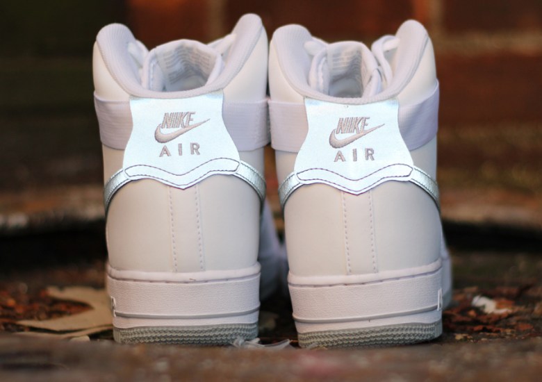Nike Air Force 1 High – White – Reflective Silver