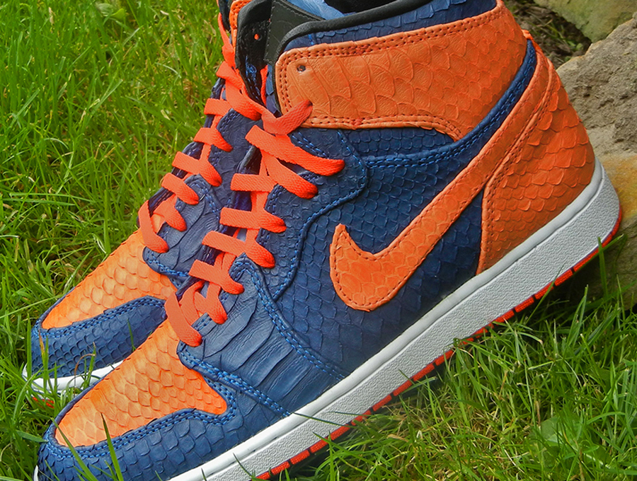 Jordan 1 cheap knicks on feet