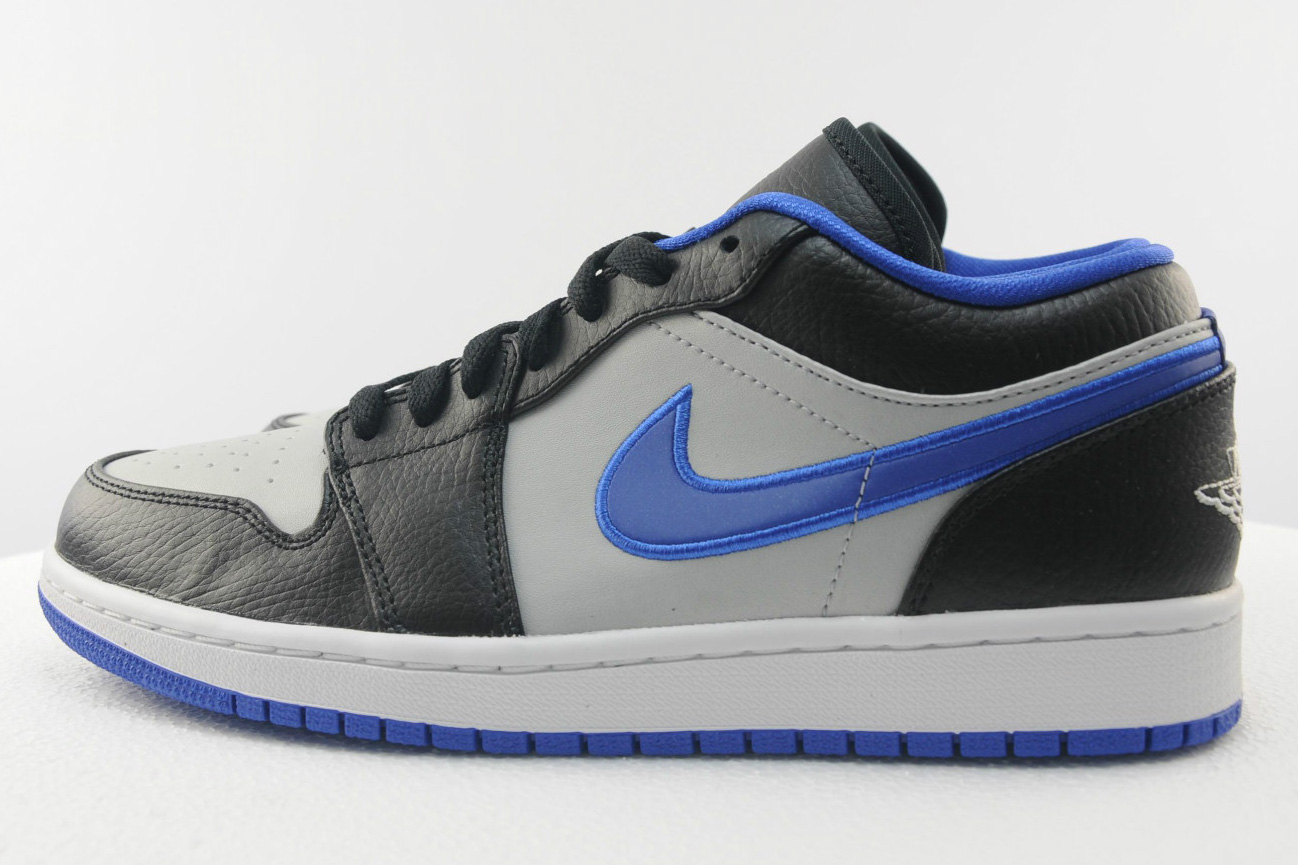 Air Jordan 1 Low Black White Game Royal 7