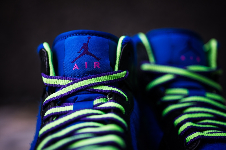 Air Jordan 1 Mid - Black - Court Purple - Flash Lime | Available