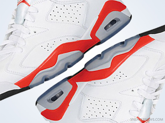 Air Jordan 6 - White - Infrared | 2014 Retro