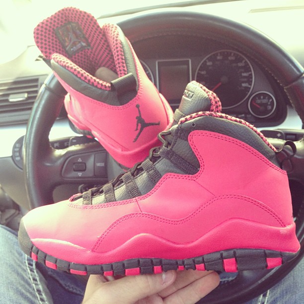 Air Jordan X Retro Gs Red Black 01