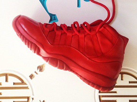 Jordan 11 custom clearance red