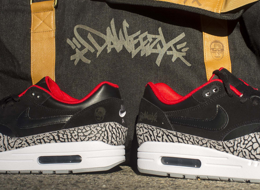 Nike Air Max 1 "Black Cement Laser" Customs by Absolelute