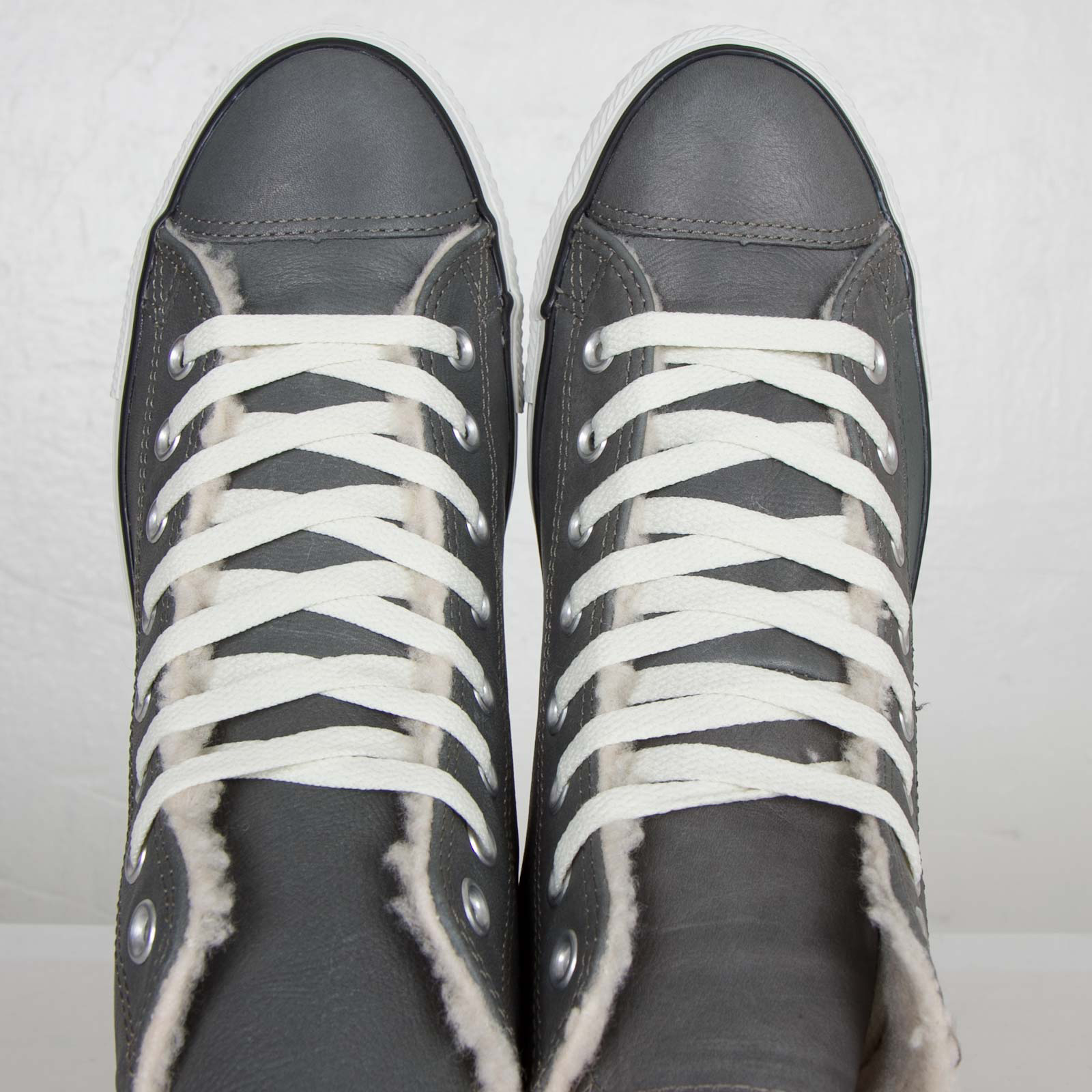Converse Chuck Taylor Hi Charcoal Leather 3