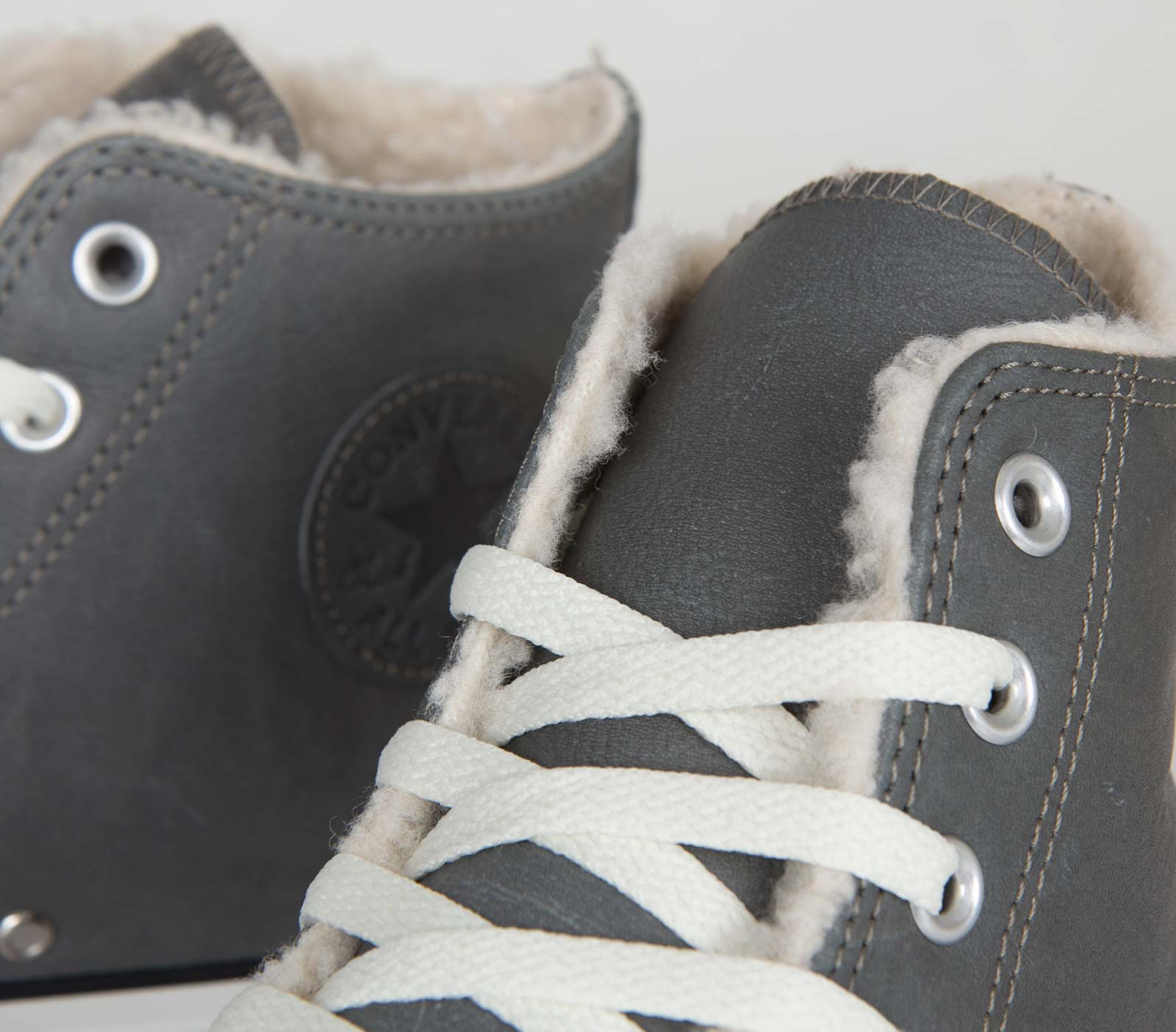 Converse Chuck Taylor Hi Charcoal Leather 5