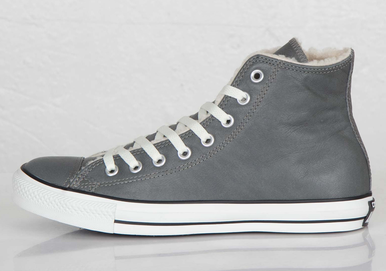 Converse Chuck Taylor Hi Charcoal Leather 6