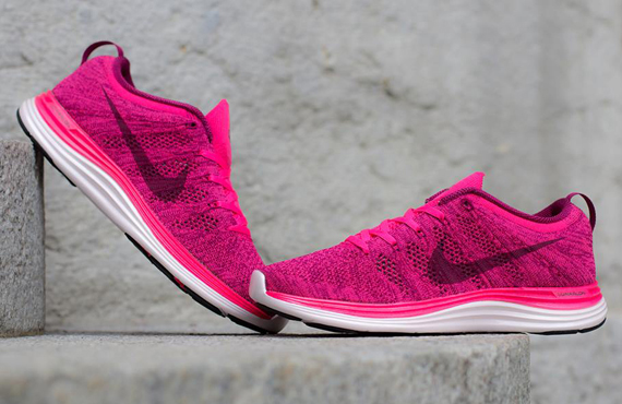 Nike WMNS Flyknit Lunar1+ Pink Flash - Raspberry Red - SneakerNews.com