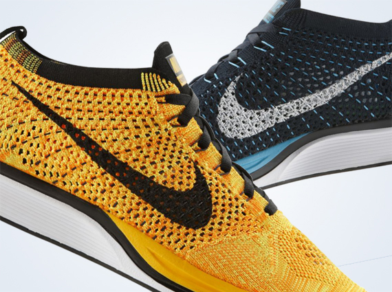 Nike Flyknit Racer – “Team Orange” + “Chlorine Blue” | Available