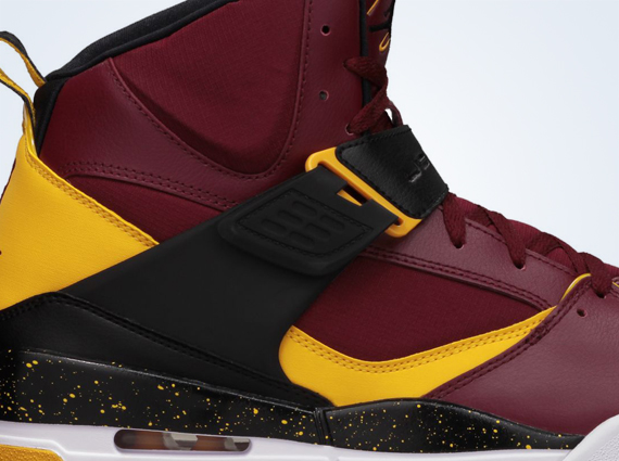 maroon and yellow jordans