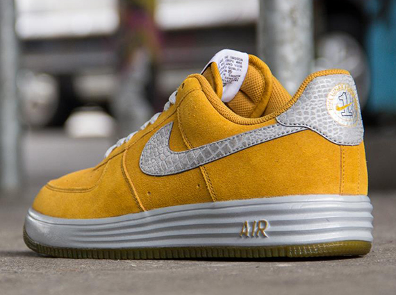 Nike Lunar Force 1 Reflect – Gold Suede – Reflective Silver
