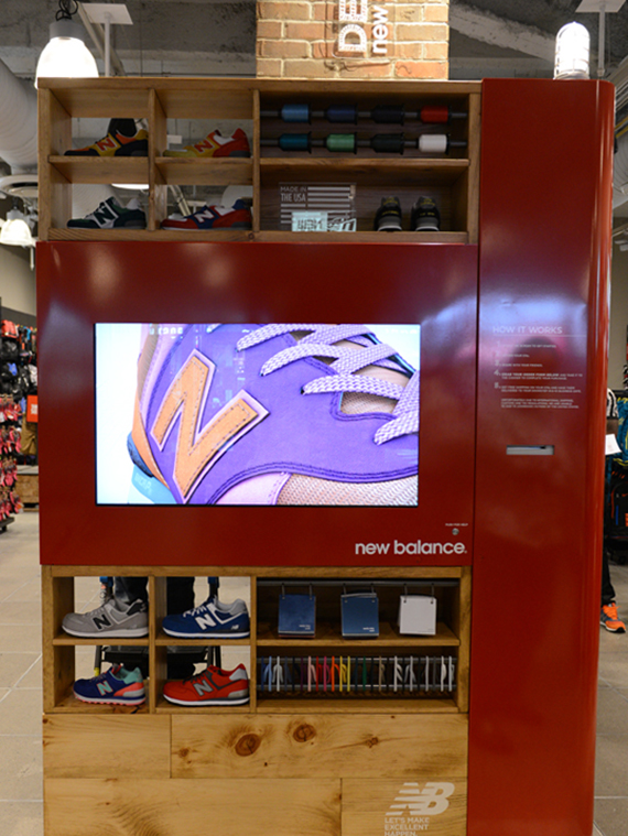 New Balance 574 Custom Kiosk at Foot Locker Times -