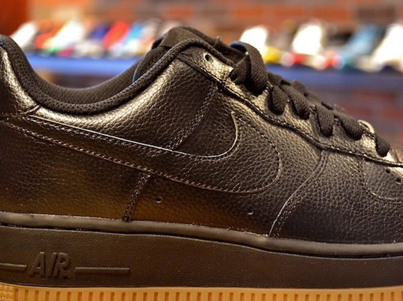 Nike Air Force 1 Low - Black - Gum | Available - SneakerNews.com