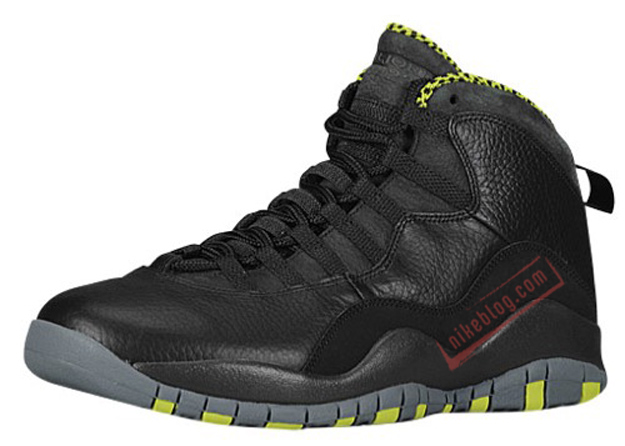 Nike Air Jordan 10 Black Venom Green 01