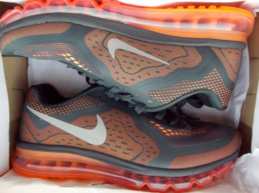 Nike Air Max 2014 Red Orange Grey 4