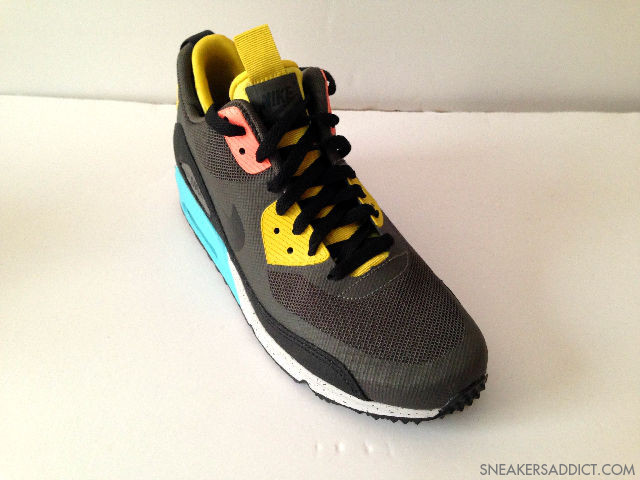 Nike Air Max 90 Mid No Sew Black Olive Yellow Blue 4