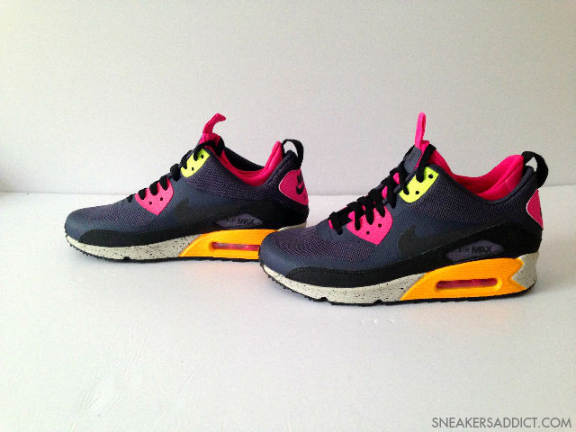Nike Air Max 90 Mid No Sew Black Pink Orange 2