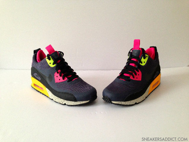 Nike Air Max 90 Mid No Sew Black Pink Orange 4