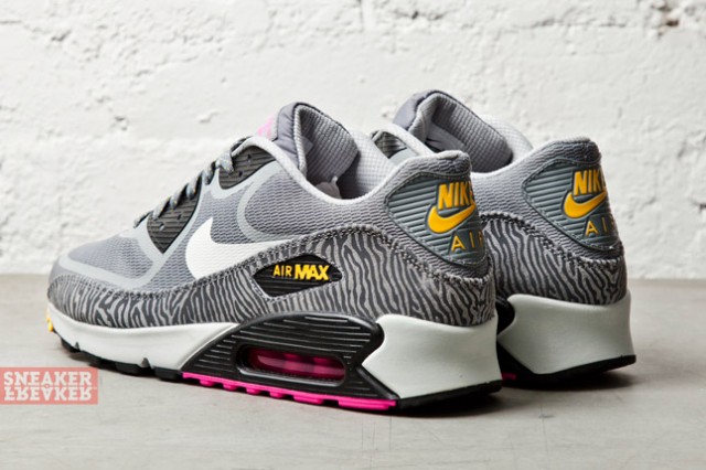 Nike Air Max 90 Premijm Tape Grey Laser Orange Pink Zebra 01