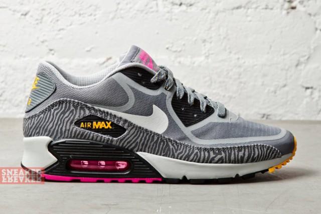 Nike Air Max 90 Premijm Tape Grey Laser Orange Pink Zebra 03