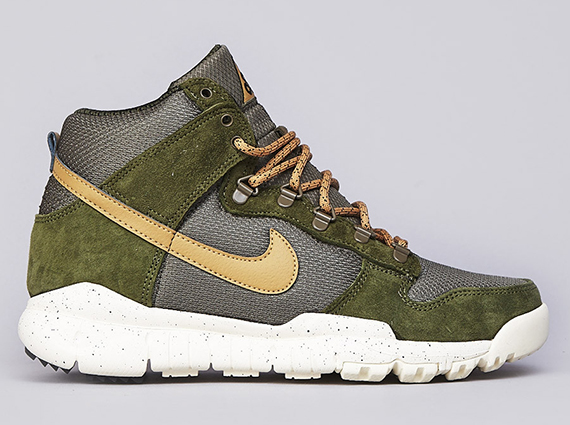 Nike Dunk High Oms Olive Gold 7