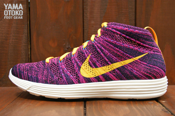 Nike Flyknit Chukka Grand Purple Orange 6