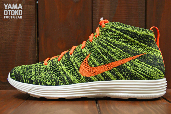Nike Flyknit Chukka Green Orange 06