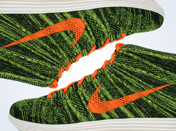 Nike Lunar Flyknit Chukka – Black – Total Orange – Sequoia – Parachute Gold